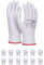DONAU SAFETY Montagehandschuhe Handschuhe/Größe 11, 12 Paar/Kat. II/Weiß/Handschuhe Arbeitshandschuhe aus Polyester/Polyurethan/Garten-, Builders, Mechaniker