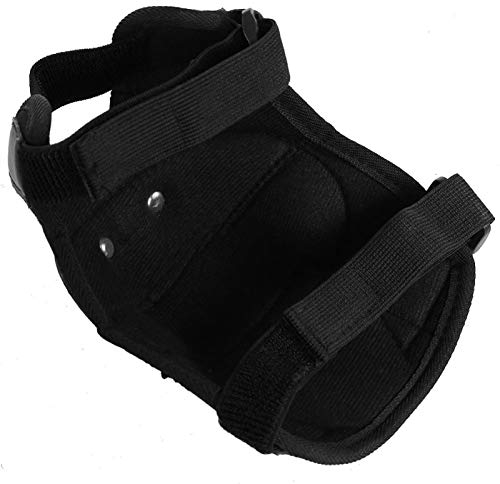 Hlyjoon 2 pezzi ginocchiere per moto in acciaio inossidabile nero protettivo moto ginocchiera antivento traspirante motocross ginocchia gomito parastinchi set armature per moto dirt bike ATV
