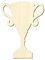 Holz Pokal - Deko Basteln 5-50cm, Größe:8cm, Pack mit:10 Stück