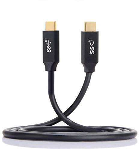 Cablecc 10Gbps USB-C USB 3.1 Type C Gen2 Male to Male Data 100W Cable with E-marker 1M