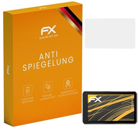 atFoliX Panzerfolie kompatibel mit Garmin Zumo XT Schutzfolie, entspiegelnde und stoßdämpfende FX Folie (3X)