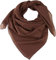 fashionchimp BASIC-Baumwolltuch in Uni-Farben, Unisex-Halstuch aus 100% Baumwolle, quadratisch, Damen und Herren (Braun Uni)