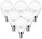 EvaStary E14 LED Light Bulb, P45 Golf Ball 5W (40W Incandescent Equivalent), Small Edison Screw Daylight White 6000K, Non-Dimmable G45 Lamps, 6 Pack