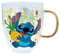 Disney Lilo & Stitch Ananas-Becher mit Glitzergriff, 400 ml