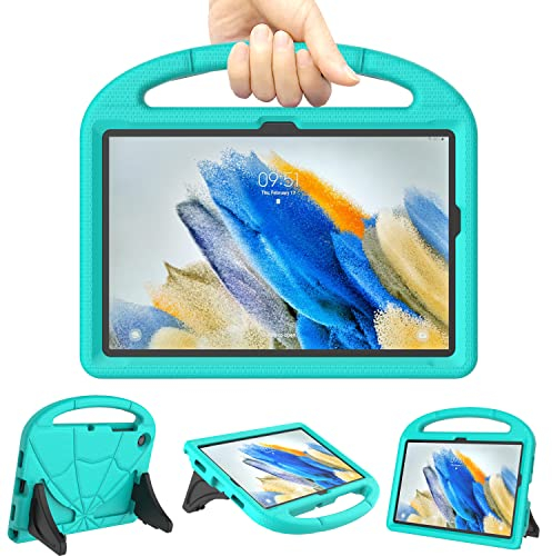 Patamiyar Custodia Bambini per Samsung Galaxy Tab A8 10.5 Pollici 2022, Custodia Leggera Antiurto per Bambini con Impugnatura e Supporto per Tablet Galaxy A8 10.5 Pollici (SM-X200/X205/X207) -Turchese