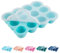 Baby Food Storage Containers 45ml x 12 Pods Silicone Freezer Tray with Lid Perfect for Homemade Baby Food Fruit Puree and Vegetables Ice Cube Mould (Light Blue)