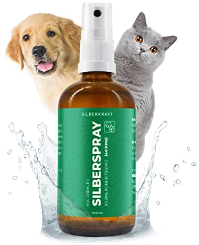 Kolloidales Silberspray für Tiere – Beruhigende Pflege bei Juckreiz, Hotspots & Hautreizungen – Ohne Alkohol & Zusatzstoffe – Für Hunde, Katzen, Pferde & Kleintiere