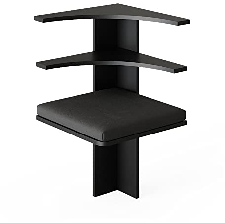Vicco Esszimmer-Eckbank Roman, Bank für die Essecke, Schwarz, 43.5 x 43.5 cm