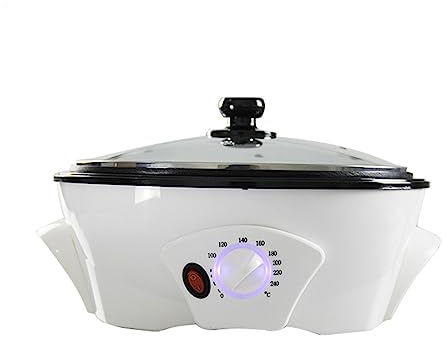 Maxant - Máquina tostadora de café de 220 V 1200 W, máquina tostadora de granos de café doméstica de 0 a 240 ℃, temperatura ajustable, máquina eléctrica para asar granos de café