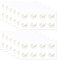 96pcs / 12 Feuilles Autocollants Eid Mubarak, 4cm Dorés Autocollant Eid Al-Fitr Autocollant Musulman Décoration Eid al Adha Sceaux d'Enveloppe pour Cadeaux de Fête de Eid