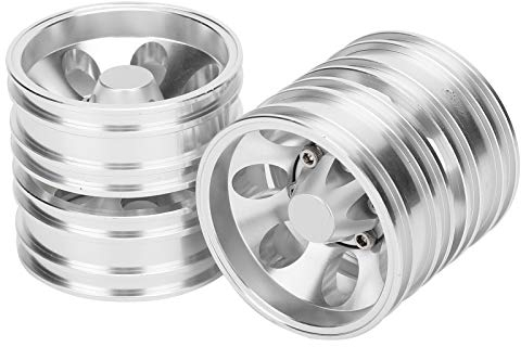 KENANLAN Vorder und Hinterräder, Felgen, RC Anhänger, Vorder und Hinterräder, Felgen, Naben mit 7 Speichen 1/14 Traktor-LKW (Hinterradnabe)