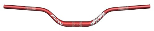 Funn Upturn Guidon de VTT à haute élévation avec collier de serrage de 31,8 mm et largeur de 785 mm, guidon en alliage léger et durable pour vélo MTB et BMX, élévation de 75 mm (Rouge)