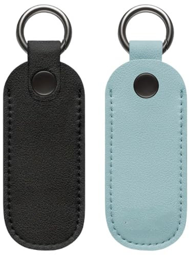 USB Flash Drive Holder Case, 2 Pieces Protective Cover USB Flash Drive Keychain Case, PU Leather USB Data Stick Portable Travel Data Stick Shuttle Carry Case Storage