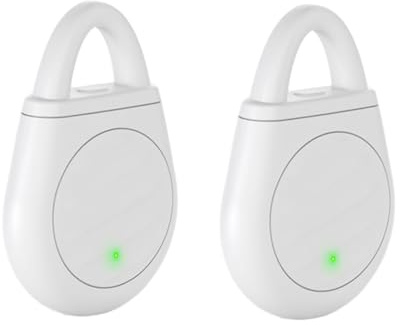 Lot de 2 appareils anti-moustiques à ultrasons - Équipement portable et électronique polyvalent - Répulsif à ultrasons pour intérieur et extérieur - Blanc