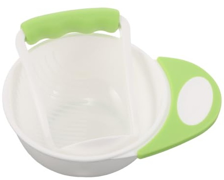 Abaodam Babynahrungsschüssel Und Stampfer Tragbare Handmühle Für Babykost Zerkleinerer Für Feste Lebensmittel Utensilien Zur Einfachen Fütterung Für Küche Und Restaurant