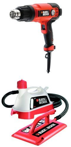 BLACK+DECKER KX2200K 240 V High Performance Variable Speed Heatgun, 2000 W with KX3300T Wallpaper Stripper, 2400 W