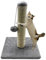 Unibos | Cat Scratching Post | Cat Activity Centre | Kitty Climbing Tree | Kitten Play Tower with Hanging Toys | Natural Sisal White | 40cm