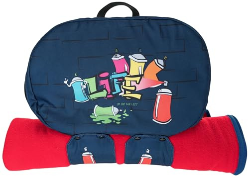 Walser Rucksack-Organizer, Graffiti Auto-Organizer, Rückenlehnenschutz, Rücksitzschoner, Autositz-Tasche Blau