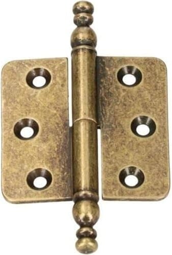 KOTARBAU Zierscharniere 45x45mm Möbelband Stilbänder Möbelscharnier Universal Alt Messing Rostabweisend Rechts Robust Praktisch