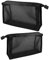 Trousse de Toilette de Voyage, 2 Pcs Trousses de Rangement Maquillage avec Fermeture à Glissière, Sac à Cosmétiques en Mesh pour Ranger Les Cosmétiques Les Articles de Toilette (Noir)