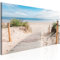B&D XXL Acrylglasbild Strand 135x45 cm 1 Teilig Wandbild auf Acryl Glasbilder Kunstdruck Moderne Acrylglas Platte Wanddekoration Geschenke Heimdekoration Glasbild - Landschaft Meer c-B-0158-k-a