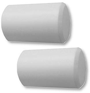 prodecoshop Endstück für Gardinenstangen u. Vorhangstangen Ø 20 mm, 2 Stück (weiß)