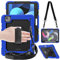 TECHGEAR Utility Coque pour iPad Air 5 2022, Air 4 2020 [10,9 5ème / 4ème génération], Coque Rigide, Protection Anti Choc avec Support Pivotant 360 Degrés, Bandoulière Épaule et Prise Main [Bleu]
