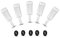 5 x 3 piezas tipo airlock con ojales.