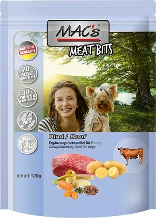 MAC's Dog Meat Bits Snack mit Rind 9x120g