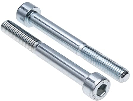Zylinderkopfschrauben M12 Strenght Sleel Class 8.8 (Packung mit 5) Verzinkte Sechskantschrauben mit Innensechskant Gewindebefestigung Zylindrisch Schwerlast zertifiziert Standard DIN912 (12mm x 40mm)