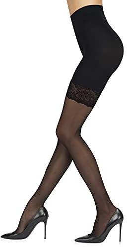 Sarah Borghi Shaper Strumpfhose 40 Den, Stützstrumpfhose Figurformende Bremsende Wirkung, Made in Italy