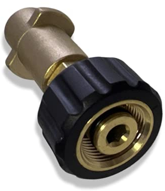 M&M Smartek Bajonett Messing Adapter A für kompatibel zu Kärcher mit M22 x1,5 IG für K-Serie Hobby Pistole Lanze - Nicht kompatibel mit Profi Serie