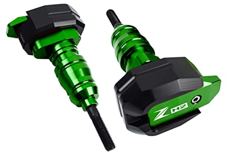 ZNYZDM Motorrad Fallschutz Frame Slider Verkleidungsschutz Crash Pad Protector Für Kawasaki Z H2 ZH2 2019 2020 Zubehör (Farbe : Grün)