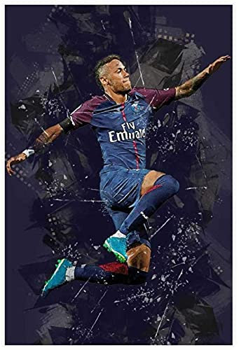 5d Diamond Painting Diamant Bilder FüR Erwachsene Und Kinder Neymar Jr. Fußball Fußball 8 DIY Kreuzstich Arts Craft Kristall Strass Stickerei 11.8x15.7(30x40cm) Kein Rahmen