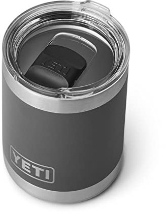 i I Rambler 10 oz Lowball, Vacuum Insulated, Stainless Steel with MagSlider Lid, Charcoal