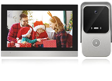 TUYA Wifi Visor De Puerta Digital Pantalla LCD De 7 Pulgadas, Almacenamiento En La Nube Cámara De Video Inteligente Timbre Mirilla - Batería De Litio Incorporada, Visión Nocturna