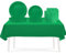 ATBEAMEN 53PCS Green Party Tableware Decorations for Kids Christmas,Disposable Party Tableware Set TableCloth Table Covers,7inch&9inch Paper Plates,Paper Napkins for Xmas Birthday Wedding Party Favor