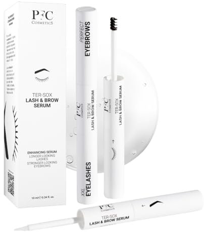 PFC Cosmetics - Serum Crecimiento Pestañas y Cejas.10ml. Tratamiento Fortalecedor, Alargador, Estimula la Raíz para su Crecimiento Natural mas Largas y Densas y Cejas más Pobladas. Acondicionador