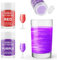 Essbarer Glitzer für Getränke Rot und Lila, Waysroma 2 Farben Glitzerpulver set geschmacklos Glitzer Trinkbares Glitzerpuder für Likör, Cocktails, Sekt, Wein, Champagner, Osterkuchen (4g)