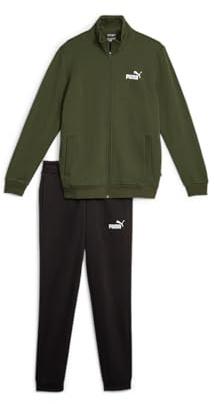 PUMA Clean Sweat Suit, XS, Army Green/Schwarz, XS