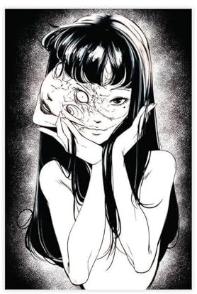 OWNPET Anime Junji Ito Collection Leinwand-Poster, Wandkunst, Dekor, Bild, Gemälde für Wohnzimmer, Schlafzimmer, Dekoration, ungerahmt, 20 x 30 cm