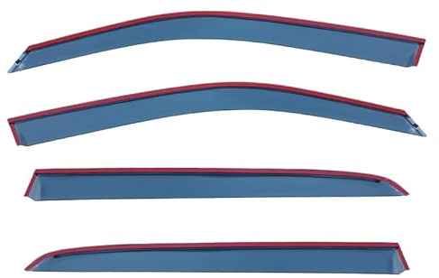 ELODEK 4 Stück Autofenster Windabweiser für VW T-Cross LWB MK1-C11 2018 2019 2020 2021 2022 2023 2024, Langlebiger Seitenfenster Visiere Regenschutz Zubehör Einfache Montage