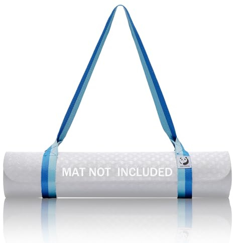 Slim Panda Yogamatte Tragegurt aus Baumwolle, 180CM Verstellbare Yogamatten Carrying Strap für alle Yogamatten Größen,Yoga Gurt für Pilates,Dehnen und Fitness (Yoga Mat Not Included)