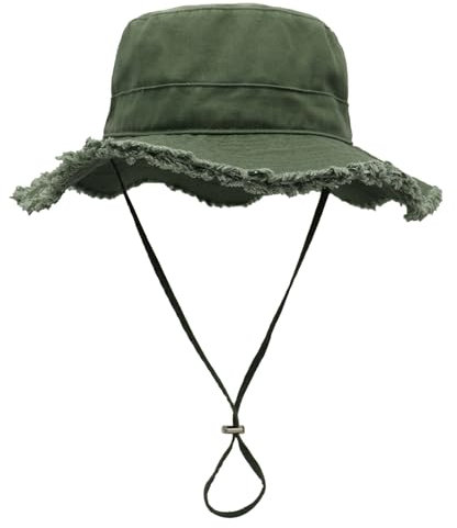SJTJSPX Chapeau de Soleil Femme Homme Chapeau Anti UV UPF 50+ Été Chapeau de Seau Pliable Chapeau de Pêcheur à Large Bord Casquette Visière Capeline Plage Chapeau Jungle Jardin Safari Voyage