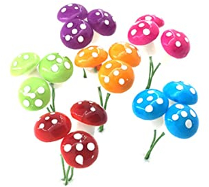GOOHOCHY 24 STK Weihnachtsbaum hängende Verzierung grüne Anzüge Miniaturdekoration Mini-Pilzdekor bürodeko büro Dekoration Christbaumschmuck Weihnachten Anhänger Kleiner Pilz schmücken
