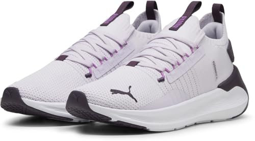 PUMA Damen SOFTRIDE Symmetry FUZION WN's Straßen-Laufschuh, Lilac Frost-Midnight Plum-Pure Magenta, 42.5 EU