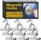Neodymium Magnet Hooks - Heavy Duty Strong Magnetic Hooks for Cruise, Fridge, Wall, Kitchen, and Garage, Powerful Magnets with Hooks for Hanging, Bathroom, Ceiling, Van, and Grill (10, 80)