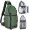 K&F Concept Camera Sling Bag for Photographers, Professional 10L Waterproof Shoulder Backpack for DSLR SLR Cameras