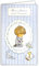 AFIE 19-641 Carte Porte-Billet avec Enveloppe Sincères Félicitations pour ta Communion Garçon Chrétien Catholique Croix Bible Vin Coupe Calice Ciboire Fleurs Bleues Illustration - Fabriqué en Europe