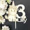 NoriKids Cake-Topper personalisiert & handgefertigt | Tortenstecker aus Holz | Tortendeko Geburtstag | Einhorn mit Namen & Alter | individuelle Geburtstagsdeko | personalisierte Geschenke